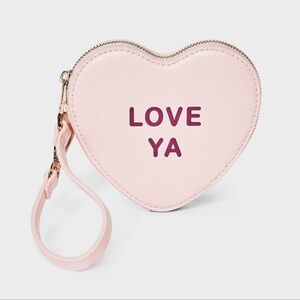 a new day Pink Heart Clutch